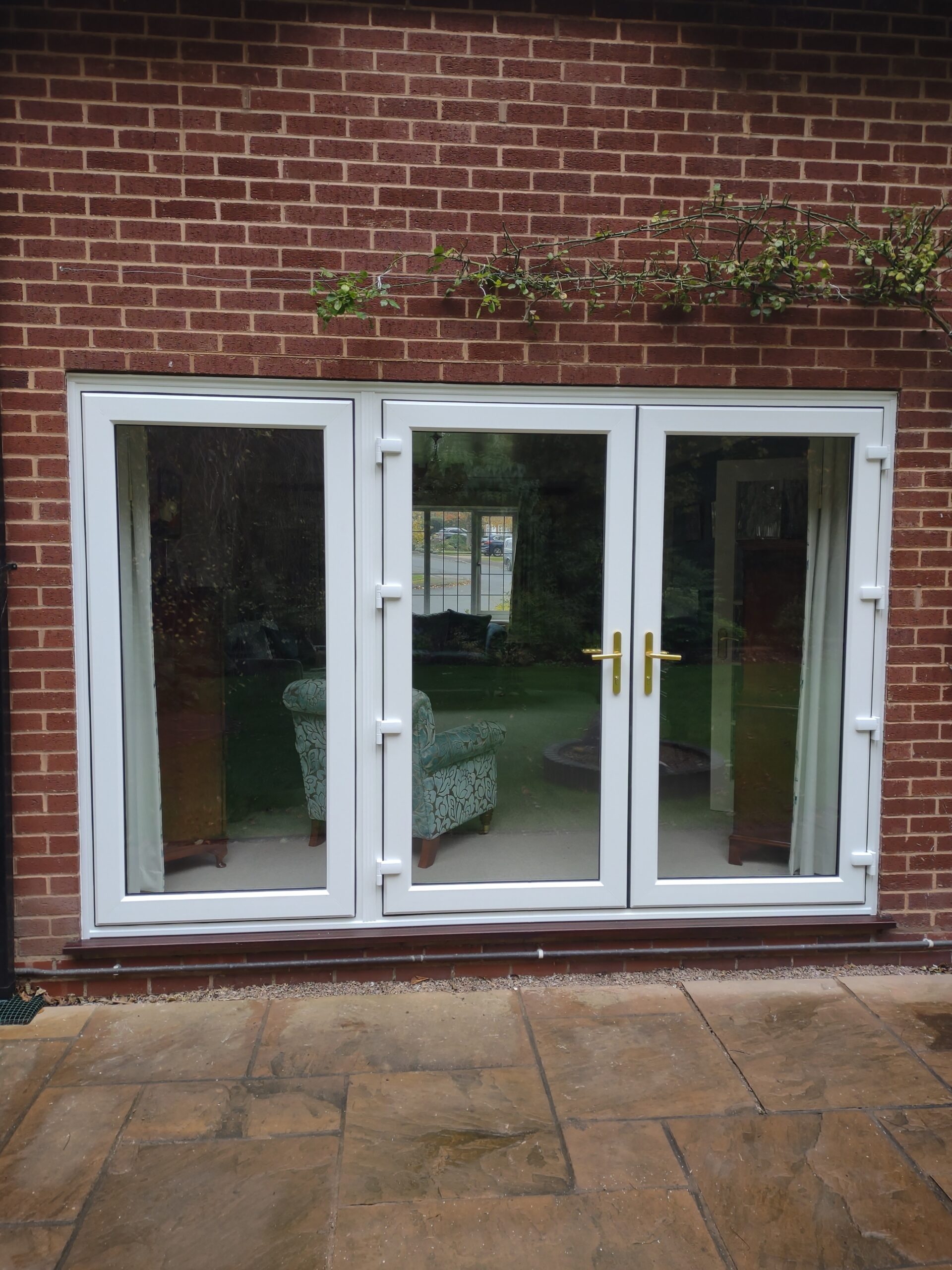 StormMeister double flood doors with side panel