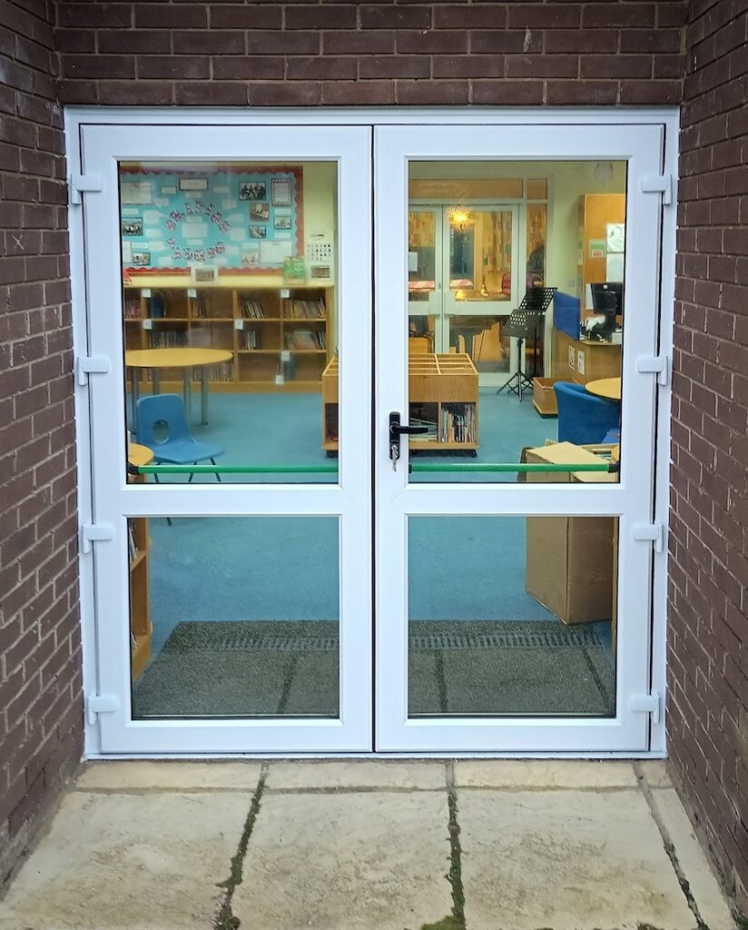 Library doors